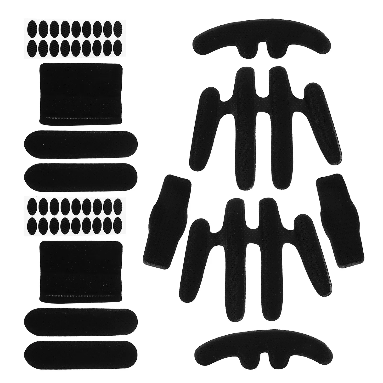 

Комплект из 2 наборов дышащих впитывающих пот подушечек-вкладышей для использования в велосипедных, мотоциклетных и строительных касках, двойная замена