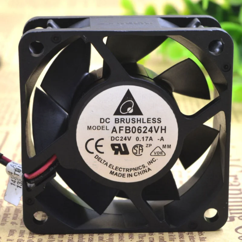 l 1PCS DELTA AFB0624VH | DC24V 0.17A | 6CM | Inverter Industrial Cooling Fan