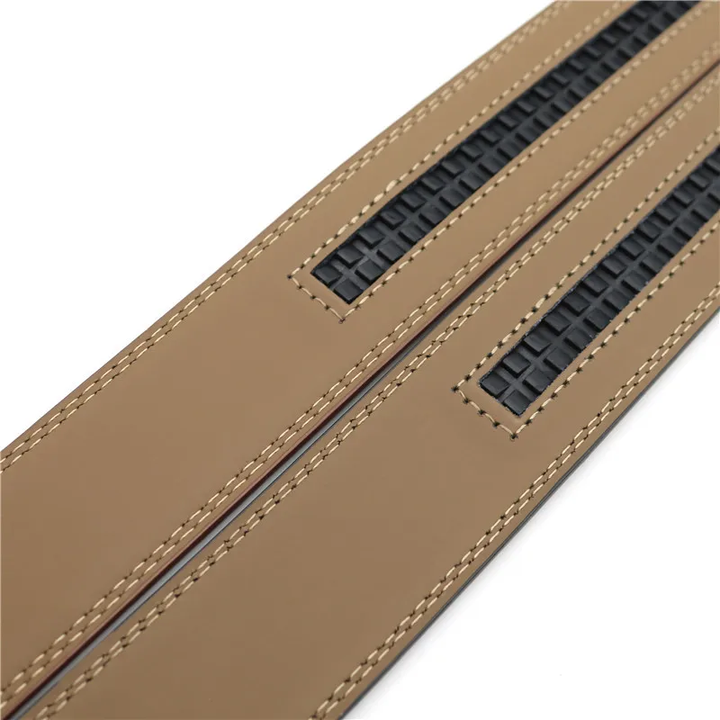Men\'s Automatic Buckle Belts No Buckle Belt Brand Belt Men High Quality Male Genuine Strap Jeans Belt 3.5cm Mens Belts Luxury