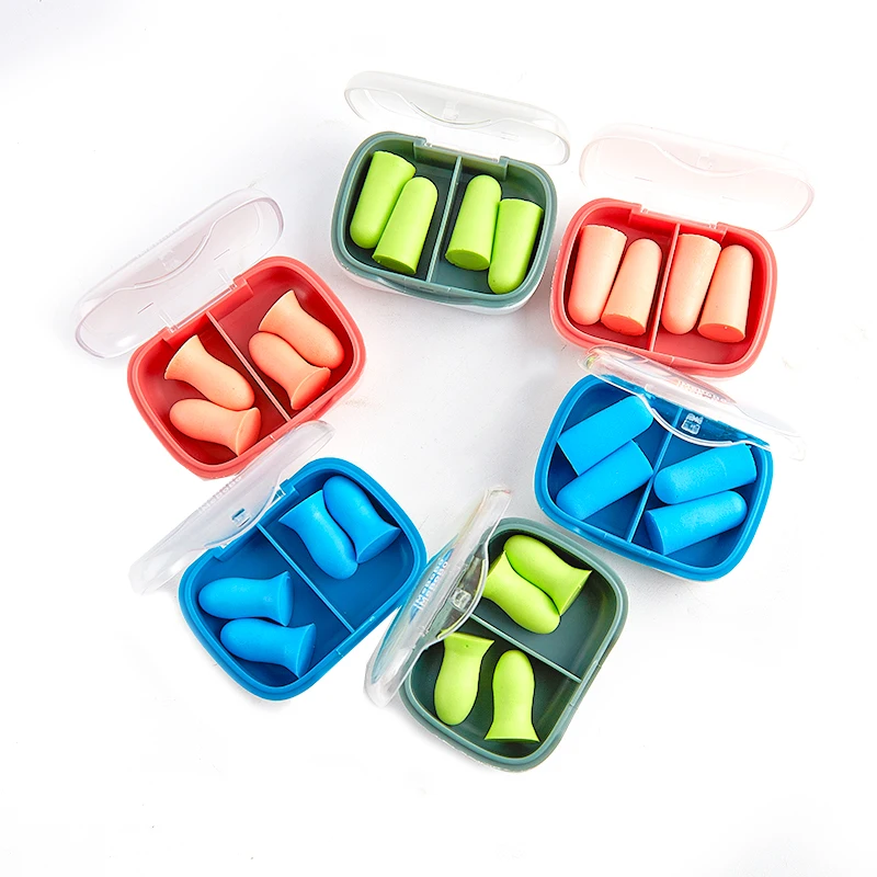 Ear Plugs Tapones Oido Ruido Earplugs Noise Reduction Sleep Oordoppen Sleeping Earplugs Filter For Ears Soft Sponge Soundproof