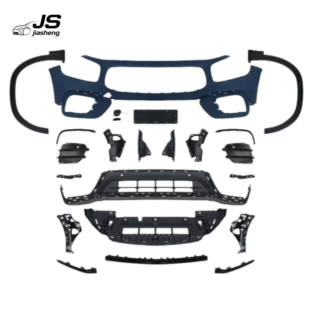 

For Mercedes-Benz GLB old model upgraded to new body kit front and rear bumper assemblies tailpipes grille front lip upgrade