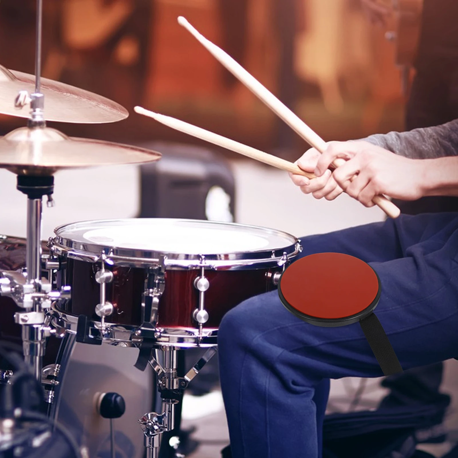 

Drum Pad Mat for Electric Drums Bass Mute Cymbal Pads Dampener Silicone Beginners Accessories