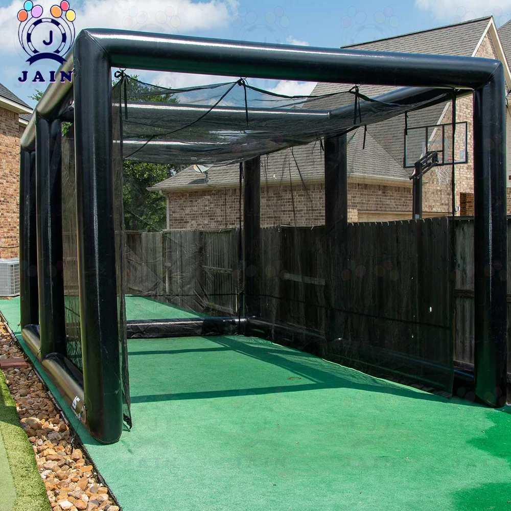 Inflatable Indoor Outdoor Golf Practice Swing Simulator Net Cage, Inflatable Golf Hitting Bay With Pump For Hitting and Pitching