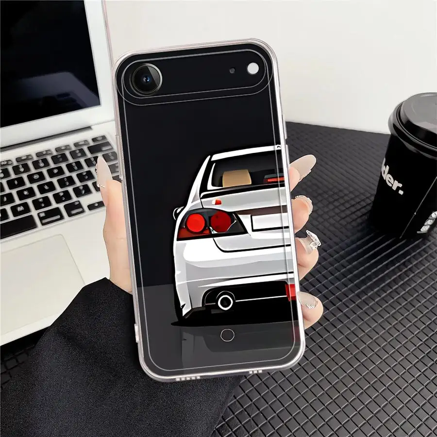 حافظة لهاتف آيفون 16 15 14 Plus 17 Air XR 7 8 12 Mini 16e 13 12 11 Pro MAX غطاء هاتف ناعم ياباني JDM سيارات رياضية #2