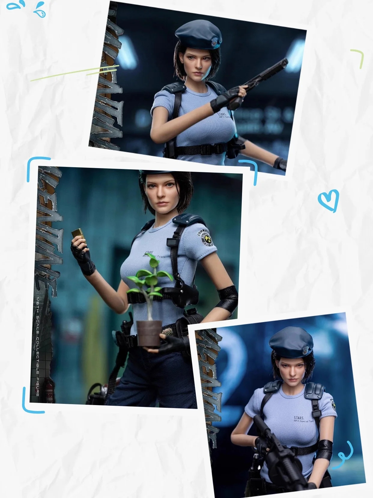 

In Stock SWTOYS FS069 1/6 Scale Female Soldier Jill Valentine Full Set 12in Action Figure Doll Model Toys For Fans Collection