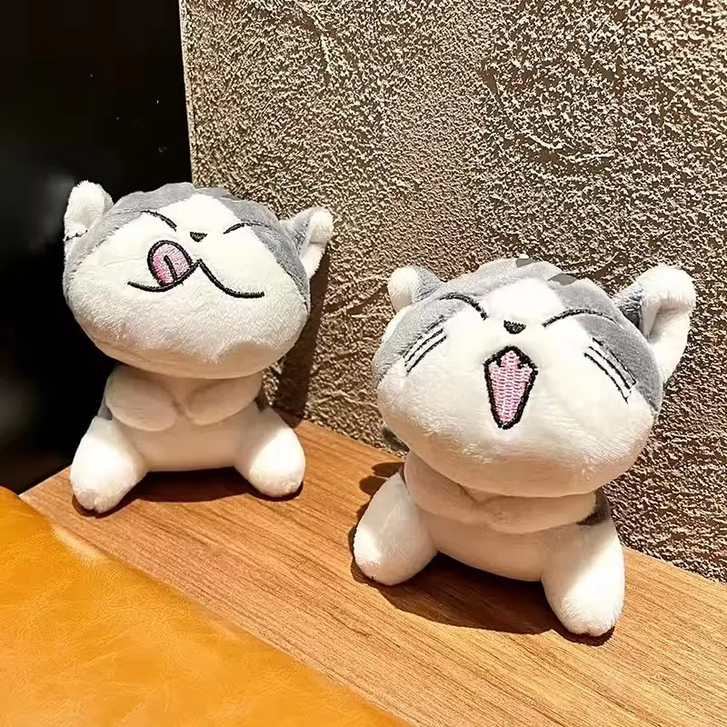 Kawaii Cute Mini Plush 10cm Cats Animal Stuffed Doll Keychain Instagram Style Bag Hanging Schoolbag Pendant Kids Gift view 5