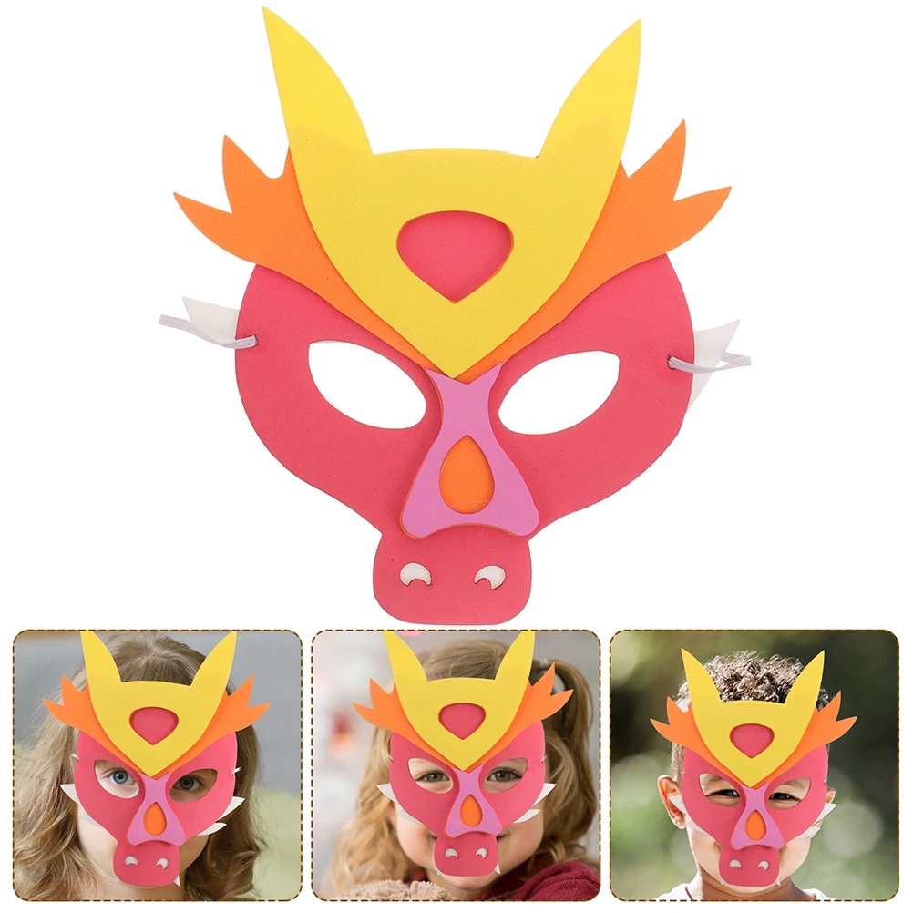 

10pcs Dragon Festival Masquerade For Kids Unique Animal Mask Creative Party Accessory Decorative Mask Prop Cosplay Role Play