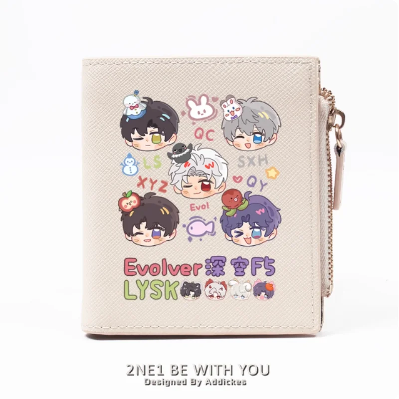 

Anime Caleb Love and Deepspace Sylus Zipper Fashion Wallets PU Purse Card Holder Money Bag Gift 2147 Cosplay