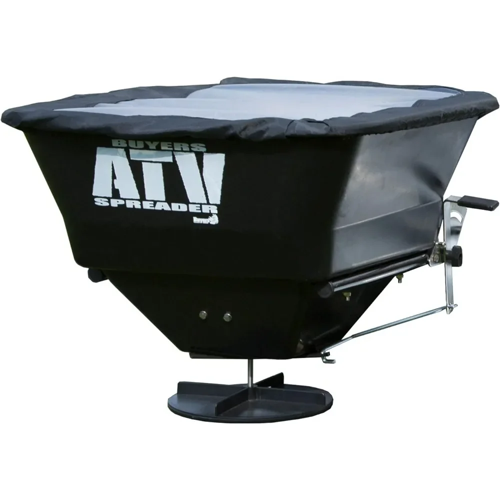 Broadcast Spreader, All-Purpose Spreader for Salt, Seed & Fertilizer, 100 lb. Capacity W/ Rain Cover, ATV/UTV Deer Feed Spreader