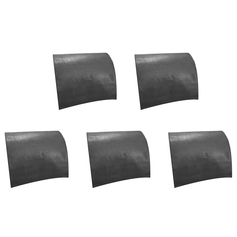 

SEWS-5X Non-Slip Faux Leather Headrest Protector For Recliner Chair,Headrest Cover For Furniture Slipcovers Cover Black