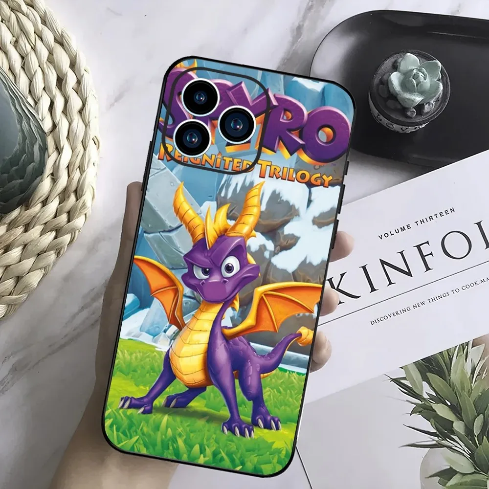 Game Spyro the Dragon Phone Case For Samsung Galaxy A51 A71 A41 A21S A11 A03S A12 A32 A52 5G Silicone Cover