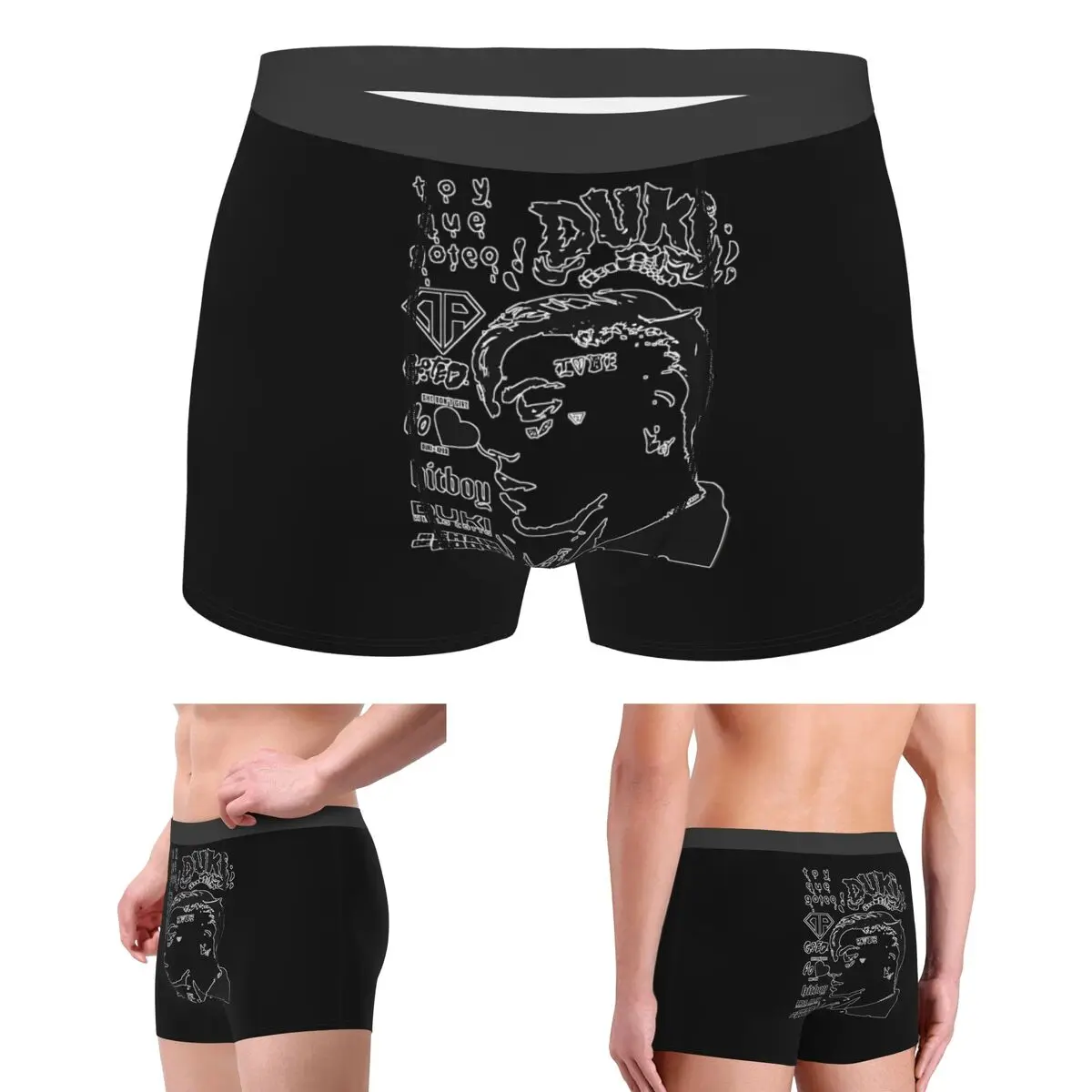 

Boxer Underpants Shorts Duki Hip Hop (1) Panties Male Comfortable Underwear for Homme Man Boyfriend Gifts