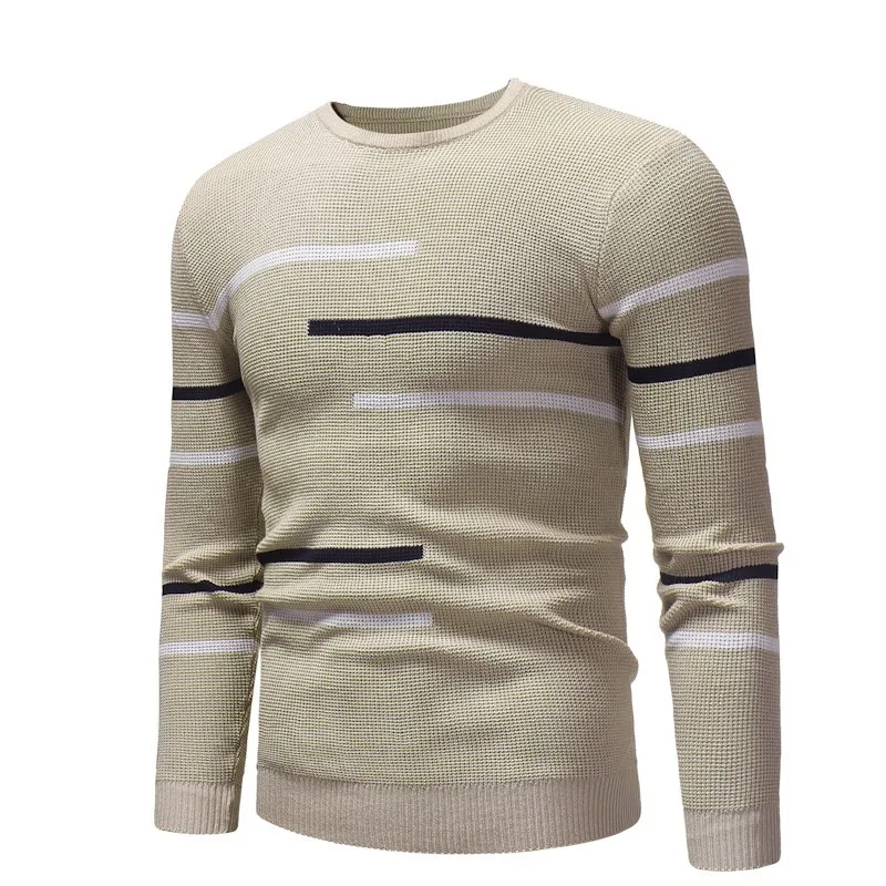 Suéter Invierno Clásico Rayas Hombre - usage example