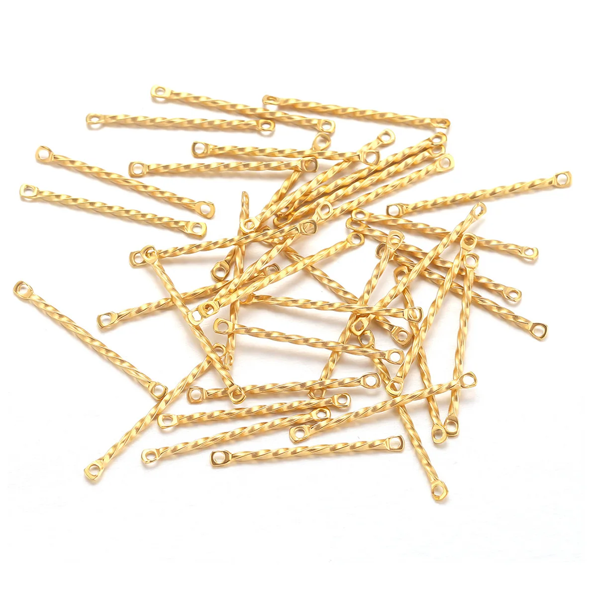 

20pcs Stainless Steel Jewelry Connectors Gold Color Earrings Necklace Connectors for Diy Jewelry Making Findings Accessories