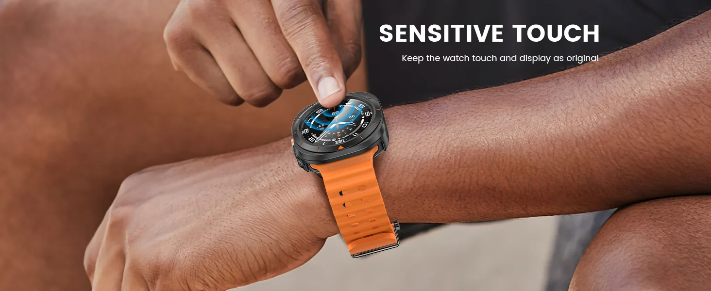 Für Samsung Galaxy Watch Ultra 47 mm Hard Case Gehärtetes Glas Displayschutzfolie für Galaxy Watch 7 Ultra Bumper Zubehör – Detail 4