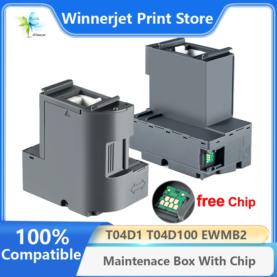 Caja de mantenimiento de tinta C13T04D100, T04D100, T04D1, EWMB2, para EPSON XP-5105, XP-5100, L6190, M1180, M2170, ET-M2170, EW-M630TB