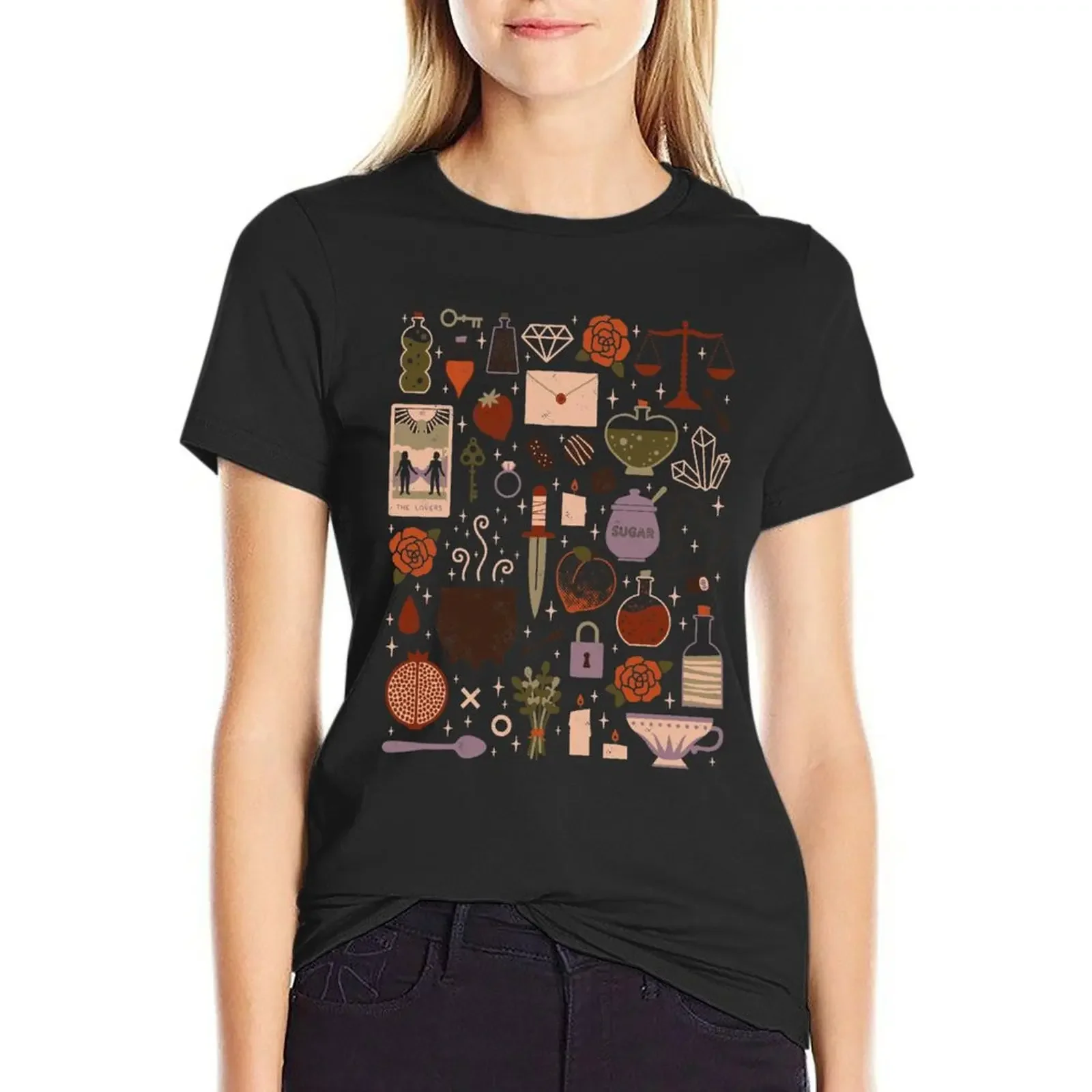 

Love Potion T-Shirt lady clothes female Blouse new edition t shirts for Women