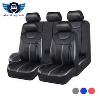 Fundas universales de cuero PU para asientos de coche con fundas de asiento de coche Airrmesh transpirables que se adaptan a la mayoría de los accesorios interiores del coche Suv camión Van