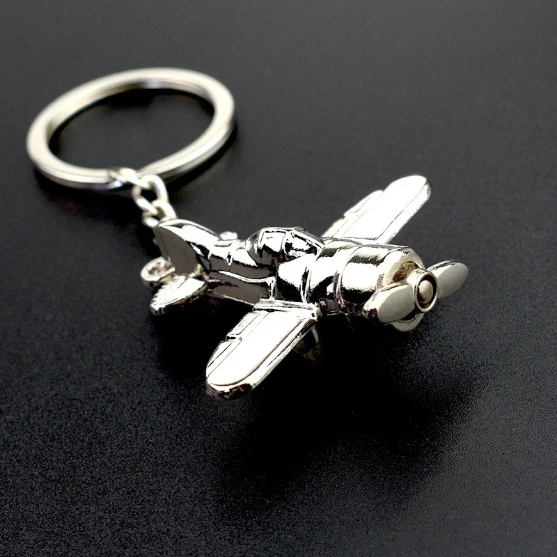 3D Aircraft key chain Fighter Air Plane key ring metal key chain pendant