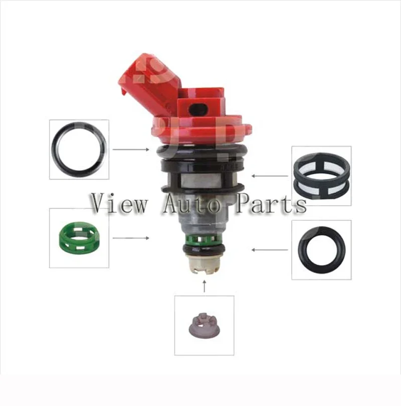 1000 sets For Nissan OEM 16600-1P102 Injector Repair & Service Kits Including Filter FKM O-Rings Plastic Parts RK-0038