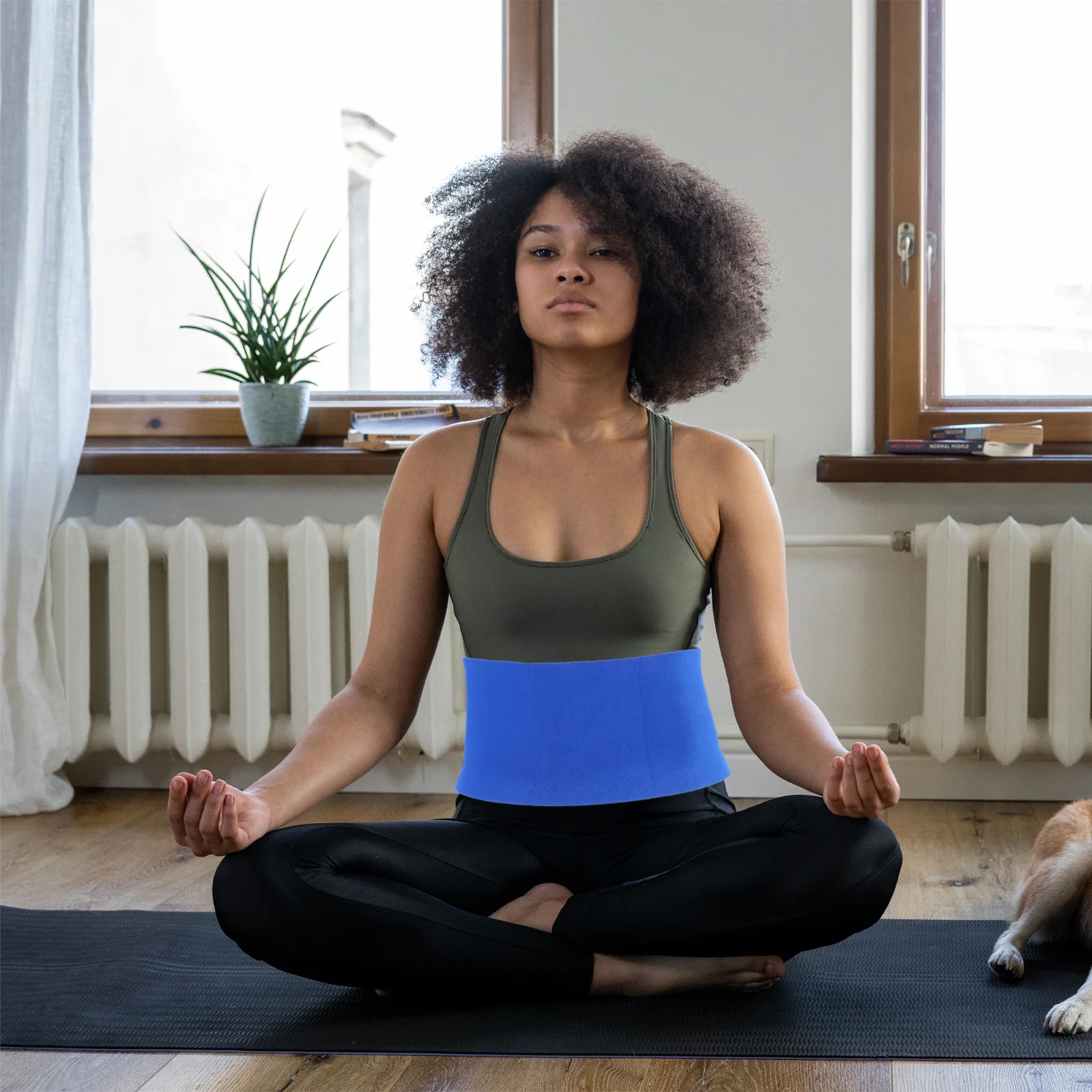 حزام تشذيب الخصر بدون خياطة قابل للتمدد للتحكم في البطن، حزام تدريب اللياقة البدنية خفيف الوزن وممتص للعرق #2