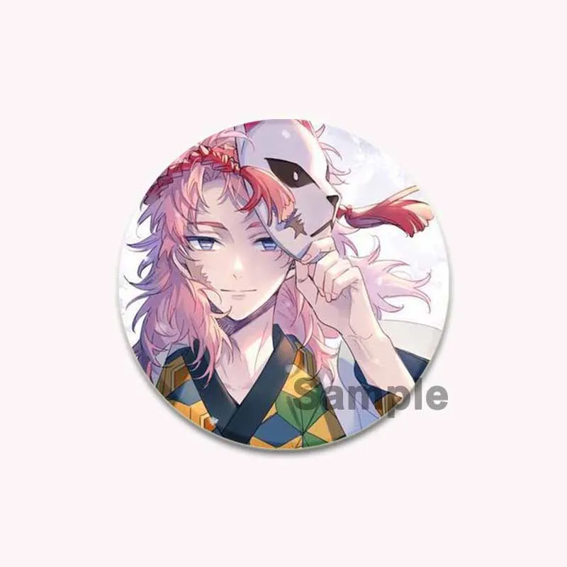 Anime Kamado Tanjirou/Hashibira Inosuke Brooches Kochou Shinobu/Kamado Nezuko/Tsuyuri Kanao/Agatsuma Zenitsu Badge Handmade Pin