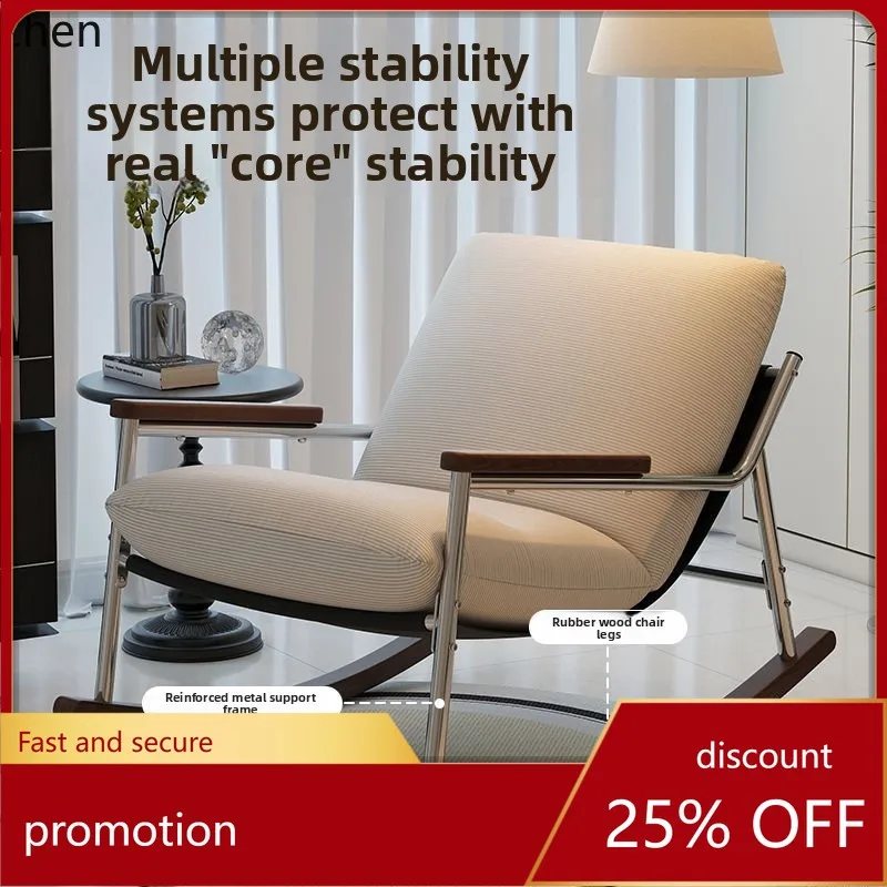 

YFY Sofa Small Apartment Living Room Home Balcony Leisure Single Sturdy Rocking Chair Sofa