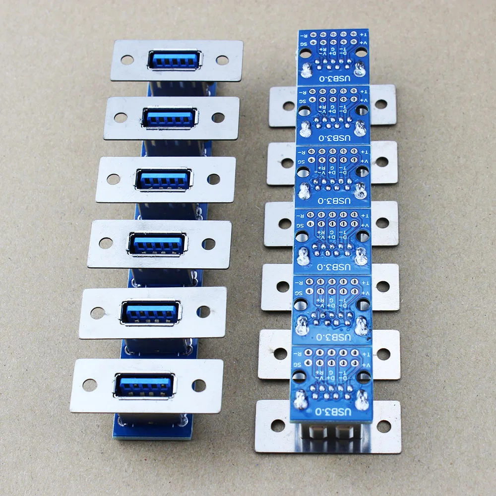 1Pcs USB3.0 Male Female Horizontal with Screw Fixing Hole USB with Pin Test Board Connector WP-159 image 3