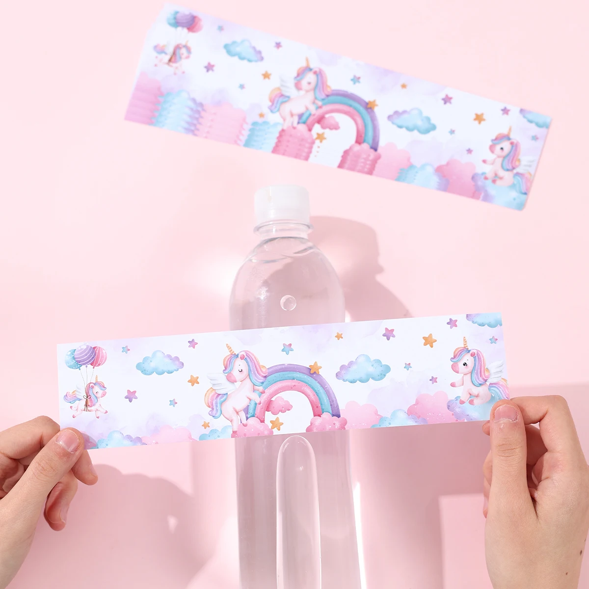 Rainbow Unicorn Bottle Stickers Unicorn Theme Birthday Party Decoration Kids Wedding Party Supplies Baby Shower Girl Decor