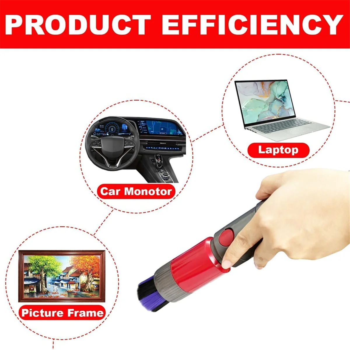 Eco-friendly Replacement Attachments Compatible for Dyson V7 V8 V10 V11 V15 Gen5 - Vacuum Accessories for Home & Car Cleaning