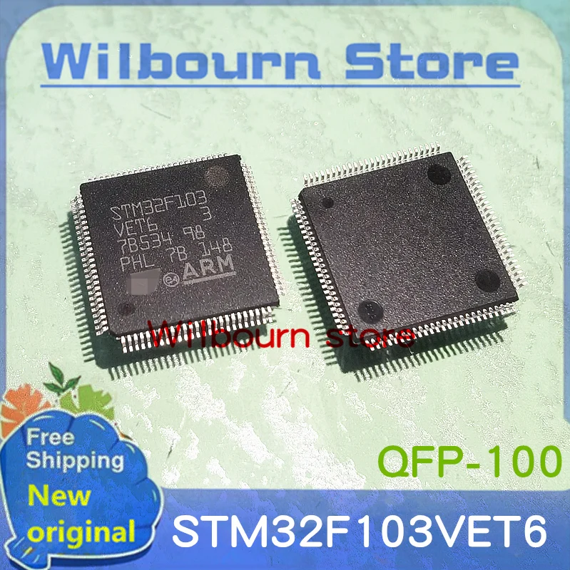 5PCS/LOT STM32F103VET6 STM32F103 VET6 STM32F103VETb LQFP-100 New original