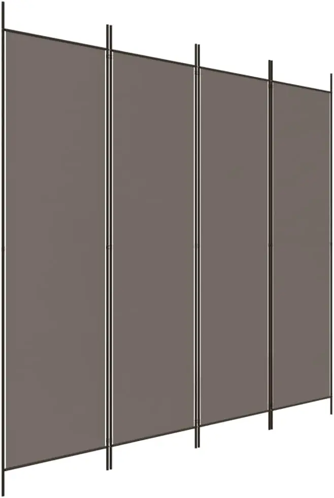 

4 Panel Room Divider Screen with Breathable Fabric, Foldable Partition for Privacy, Sunlight Protection, and Versatile S