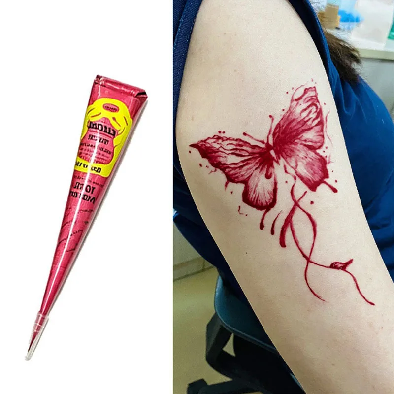 3 Colors Natural Herbal Henna Cones Temporary Tattoo Body Art Paint Mehandi Ink
