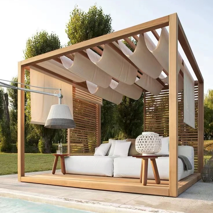 

New Arrival Wood Resort Leisure Garden Swimming Pool Chair Patio Outdoor Hotel Sun Lounger Lounge Chair Beach Day Bed