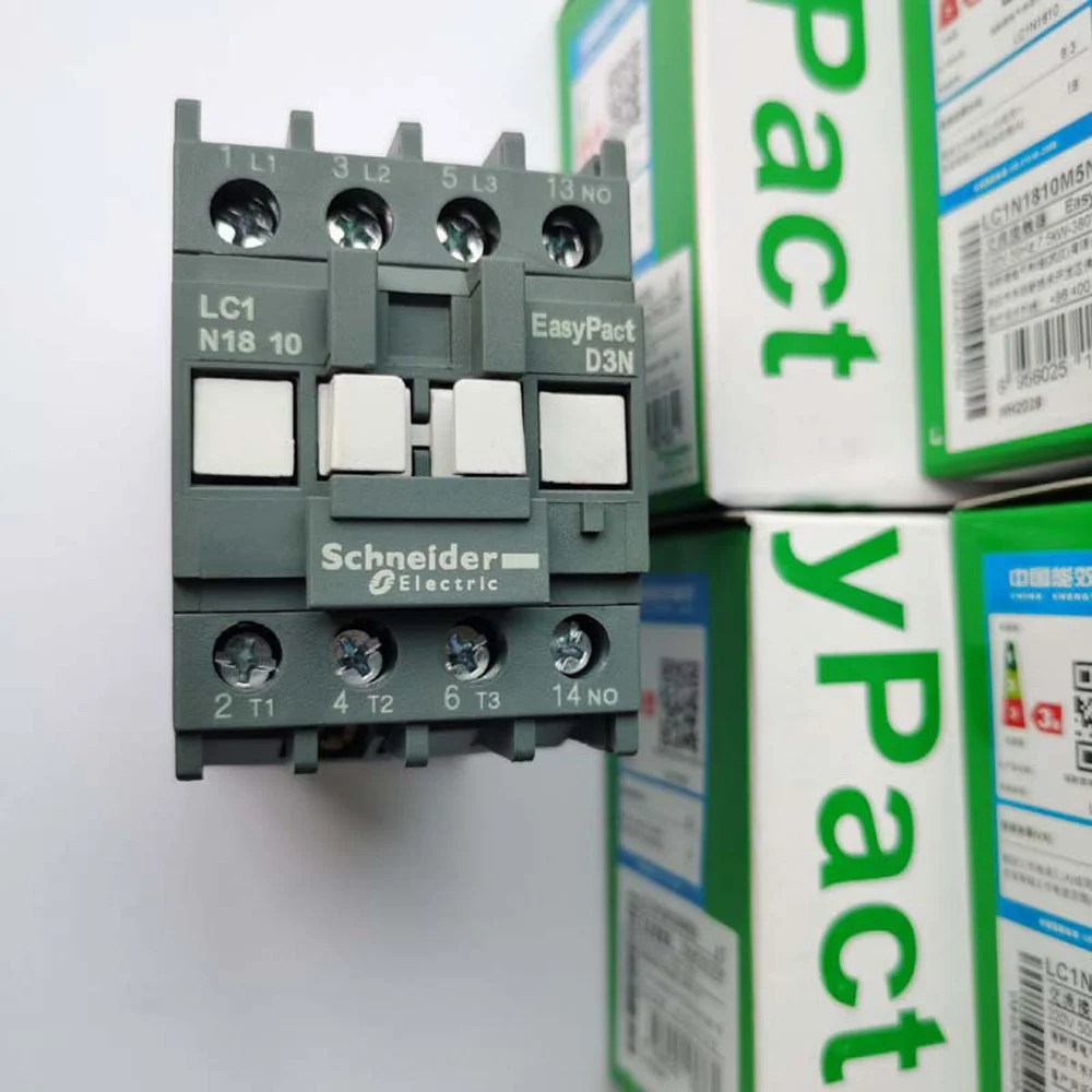 الأصلي شنايدر إلكتريك EasyPact TVS سلسلة LC1N1810M5N الجهد 220 فولت 110 فولت 380 فولت 24 فولت 36 فولت 3 المرحلة المقاولين 18A LC1E1810M5N