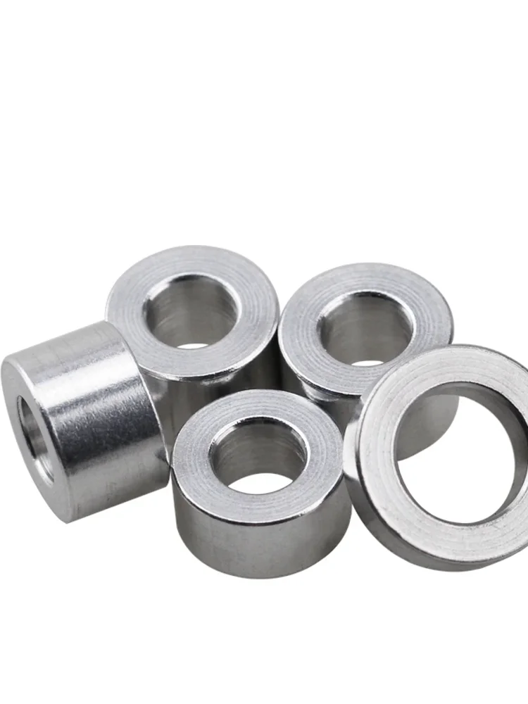 Joint de rondelle de douille en aluminium M3 M4 M5 M6 M8 M10, rond creux sans filetage, épaisseur d'espacement 2/3/4/5/6/8/10/12/30mm, 5/10 pièces