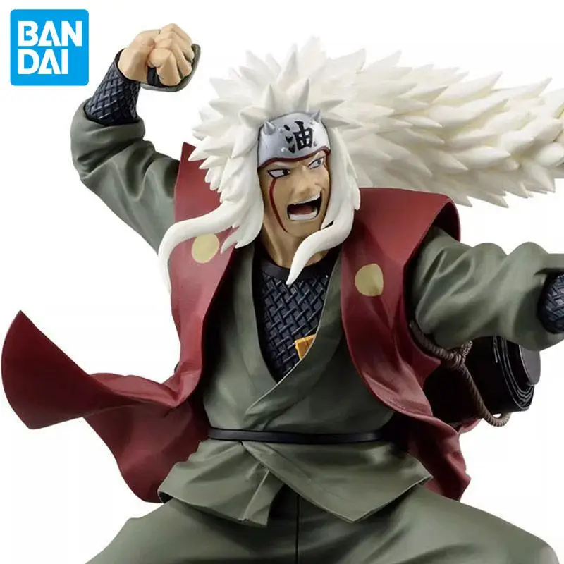 In Stock Original Banpresto Naruto Shippuden Anime Figurines Bfc Jiraiya Pvc Figures 160Mm Figurals Collectible Model Toys