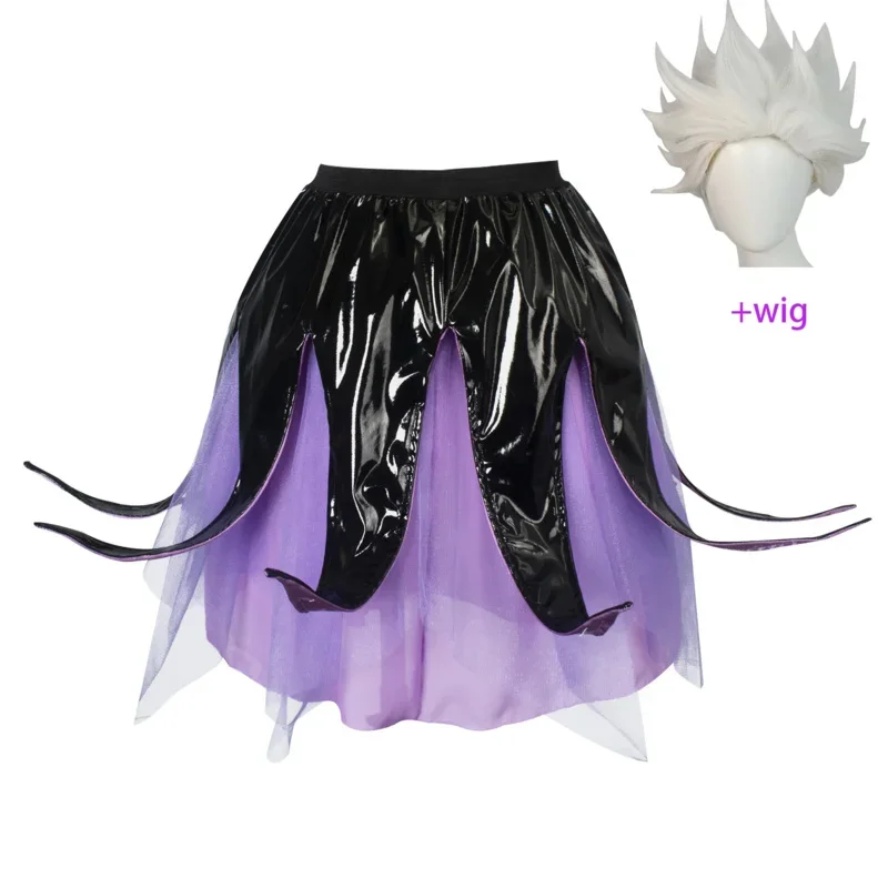 

FC6Ursula Cosplay Costume Kids Adult Skirt Outfits Halloween Carnival Party Disguise RolePlay Gifts Suit For Girls Children@FC8！