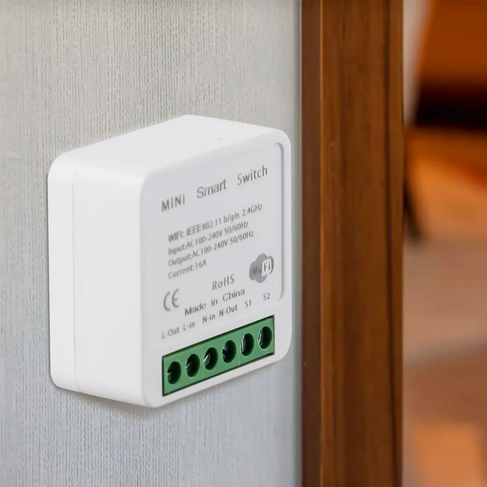 Smart Switch  WiFi Enabled  Timer Function  No Hub Required  2 Way 16A  Easy Installation  App Control via Smart Life/Tuya