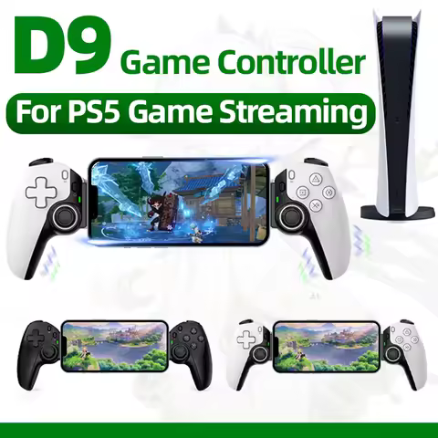 D9 Phone Game Controller Portal PS5 Console Gamepad Cellphone PS5 Game Streaming For PS3 PS4 PC Win10 Tablet Hall Joystick