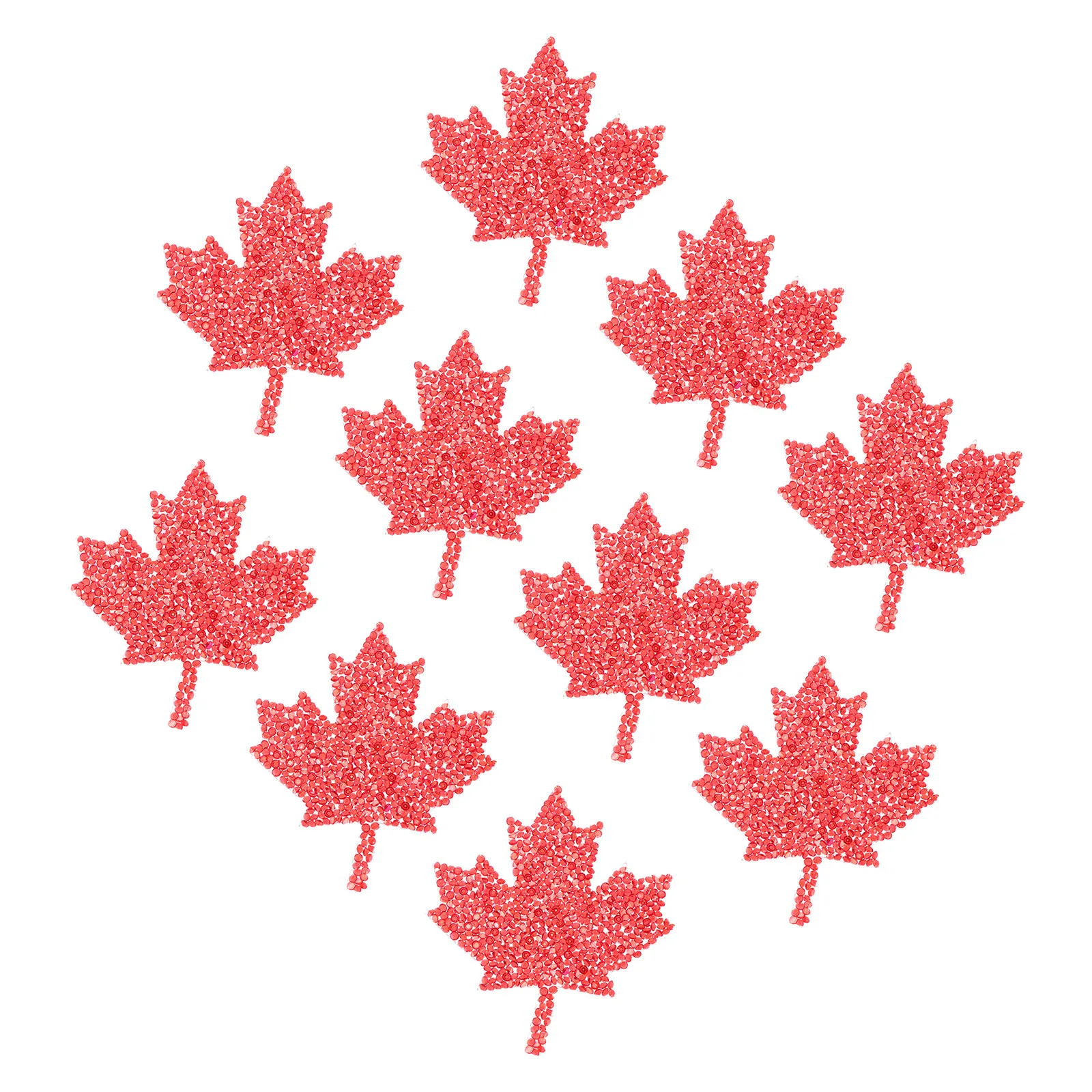 

10 шт. ярких нашивок в виде кленовых листьев, термоклеевые аппликации для ремонта одежды, украшения джинсов и юбок