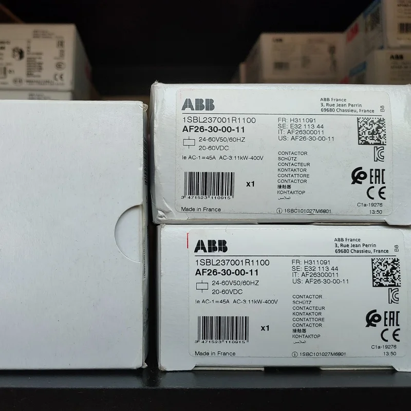 ABB 3-ploe contactors AF series AC/DC 50HZ/60HZ DC 24V~500V 26A 11kw AF26-30-00