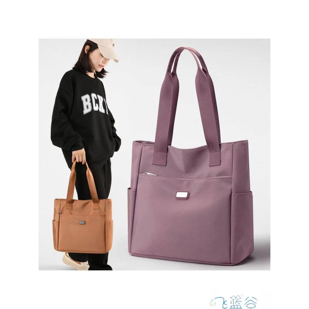 

2026 New Large Capaci Nylon Ox Cloth Tote Bag Ladies Single oulder Handbag Commuter Travel Mom Bag Hobo Sle Women's...