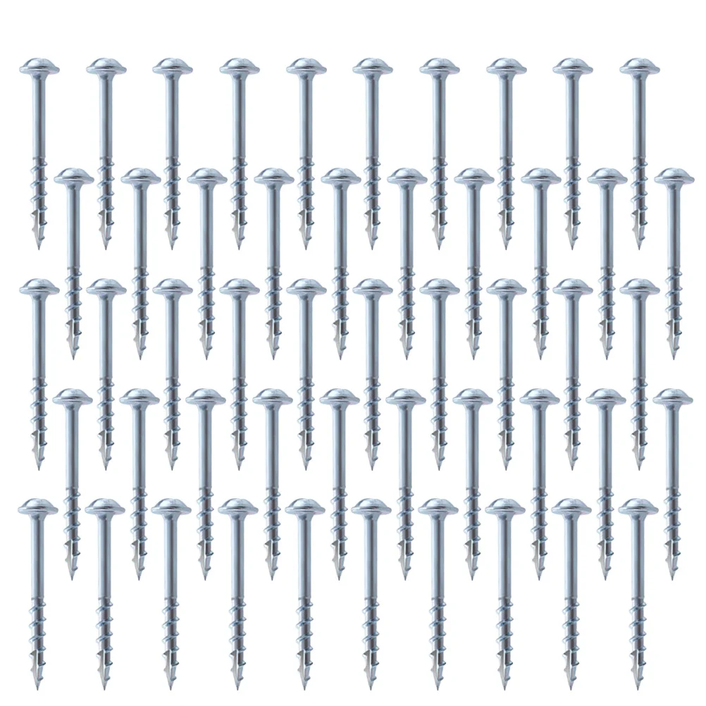 

100 Pcs Self-tapping Screws Easy to Carry Oblique Hole Square High Grade Material Surface Hardness