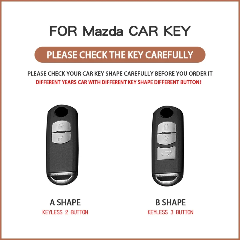 New TPU Car Key Case for Mazda 2 3 6 Atenza Axela Demio CX-5 CX5 CX-3 CX7 CX-9 2015 2016 2017 2018 2019 2 3  Button Key Cover