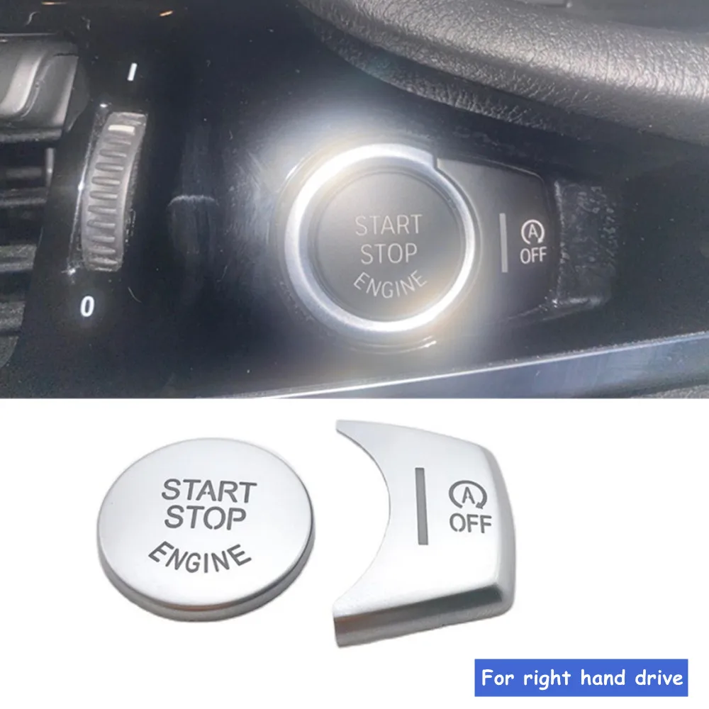 Chrome Engine Start Stop Push Switch Button Trim Cover Sticker For BMW X3 X4 X5 X6 F15 F16 F25 F26