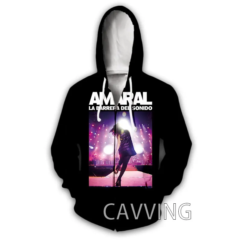 

CAVVING 3D Print Amaral Rock Zipper Hoodies Zip Up Hooded Sweatshirt Harajuku Hoodie Hip Hop Sweatshirts