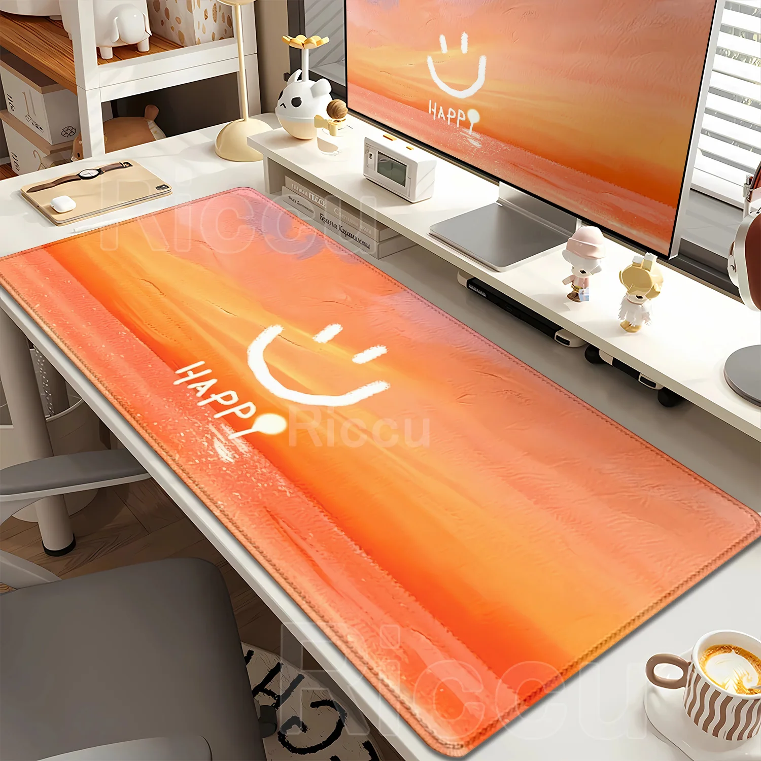 XXL Black Mouse Pad Large Size Rubber Base Anti-slip PC Desk Accessories Mousepad for Offices