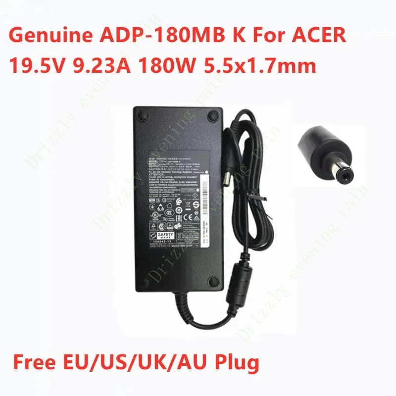 Genuine ADP-180MB K 19.5v 9.23a 180W 5.5x1.7mm ADP-180TB f AC adapter for Acer laptop power supply charger