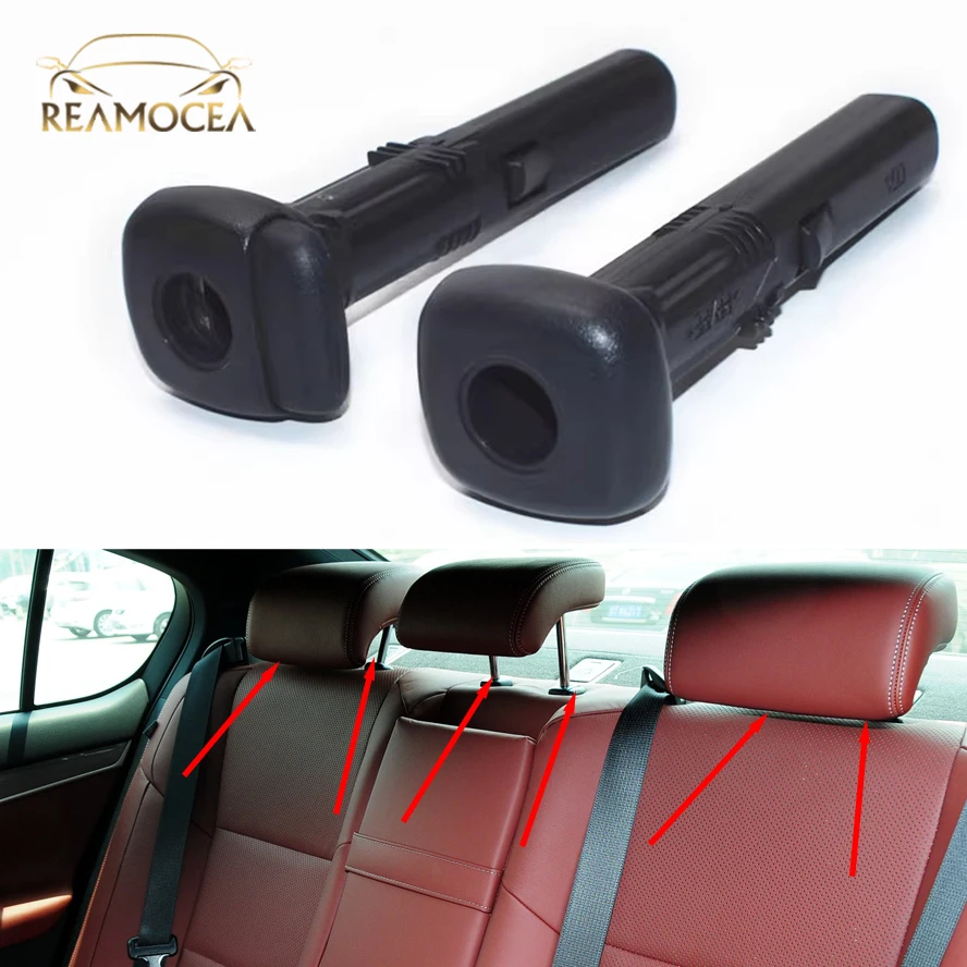 

Reamocea 2Pcs Black Seat Headrest Adjustment Button Snap Bracket For Toyota Land Cruiser LC200 Prado LC150 Lexus ES240 ES350